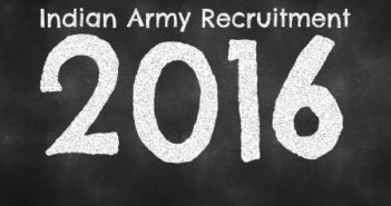 Indian army recruitment 2016