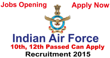 indian air force recruitment 2016
