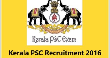 Kerala PSC HSS Teachers Recruitment 2016