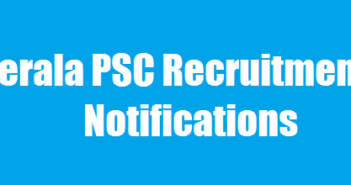 Kerala PSC Notifications 2016