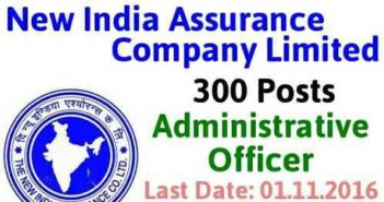 New India Assurance Company Ltd recruitment 2016