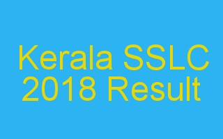 Kerala SSLC Result 2018