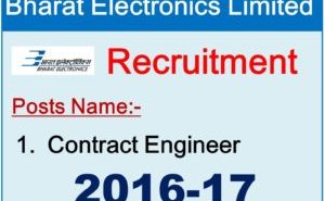 Bharat Electronics Limited recruitment for Contract Engineer posts