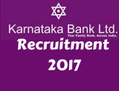 Karnataka Bank Recruitment 2017
