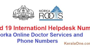 NORKA COVID Helpline Numbers