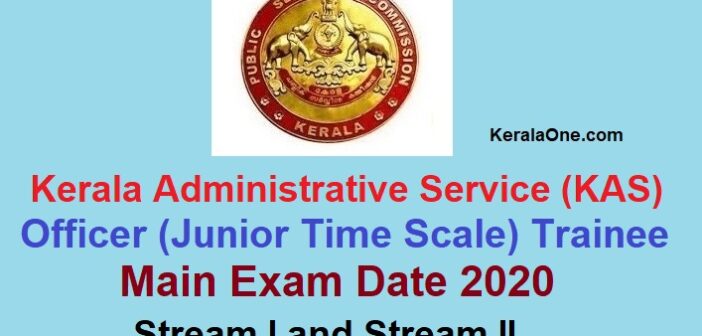KAS Officer Main Exam date 2020